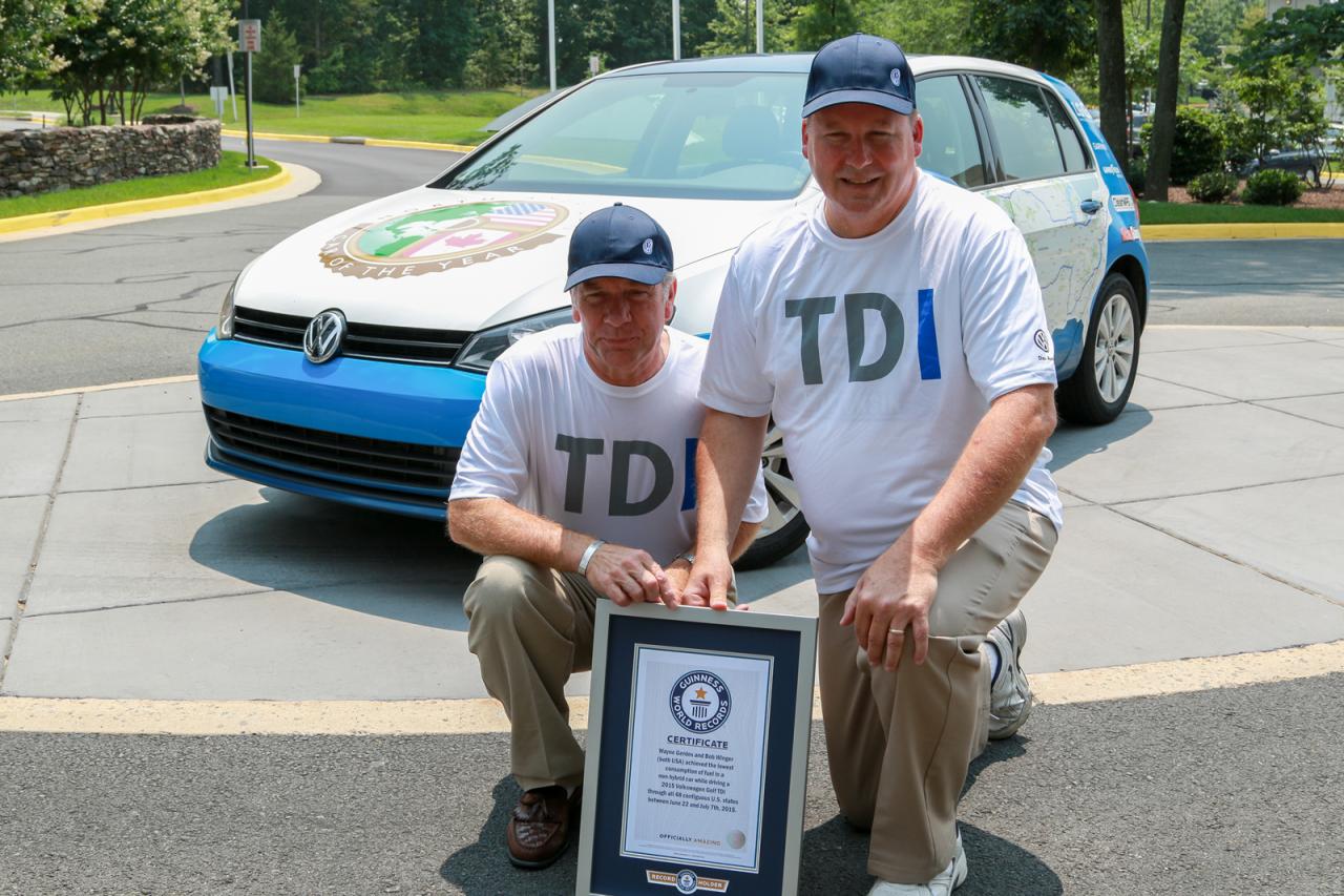 VW Golf TDI Clean Diesel ušao u Ginisovu knjigu rekorda
