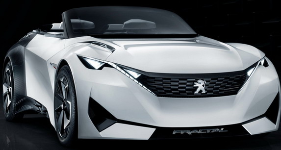Procurele slike Peugeot Fractal koncepta na električni pogon